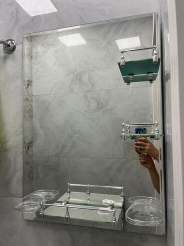 Banyonuz üçün şüşə güzgü və aksesuar dəsti - Böyük düzbucaqlı güzgü lalafo.az -da Banyonuz üçün şüşə güzgü və aksesuar dəsti - Böyük düzbucaqlı güzgü