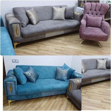 İşlənmiş, Divan, 2 kreslo, Bazalı, Açılan lalafo.az -da İşlənmiş, Divan, 2 kreslo, Bazalı, Açılan