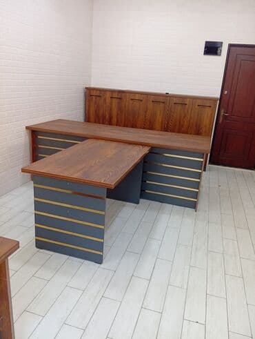 Ofis resepsiyon/stol dəsti - Material: laminat/taxta teksturalı üst lalafo.az -da Ofis resepsiyon/stol dəsti - Material: laminat/taxta teksturalı üst