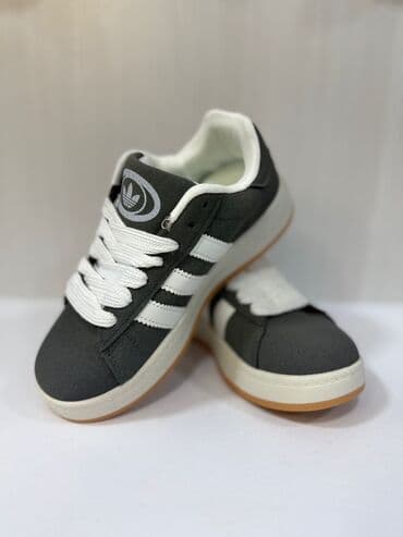 Uşaq idman ayaqqabısı – tünd boz rəngdə, ağ detallarla - Model lalafo.az -da Uşaq idman ayaqqabısı – tünd boz rəngdə, ağ detallarla - Model