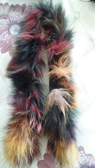 Çoxrəngli süni kürk aksesuarı – şarf/kapüşon bəzəyi - Material at lalafo.az Çoxrəngli süni kürk aksesuarı – şarf/kapüşon bəzəyi - Material