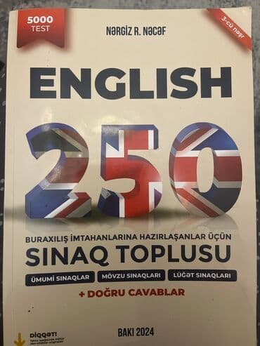 Məhsul: “ENGLISH 250 – Buraxılış imtahanlarına hazırlaşanlar üçün lalafo.az -da Məhsul: “ENGLISH 250 – Buraxılış imtahanlarına hazırlaşanlar üçün