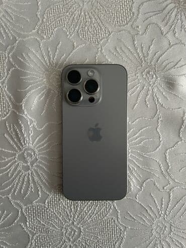 IPhone 15 Pro, 256 GB, Natural Titanium, Simsiz şarj, Face ID lalafo.az -da IPhone 15 Pro, 256 GB, Natural Titanium, Simsiz şarj, Face ID