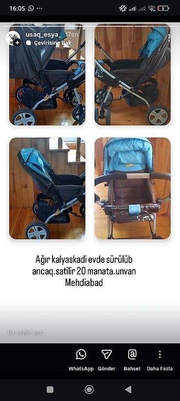 Üçtəkərli araba lalafo.az -da Üçtəkərli araba