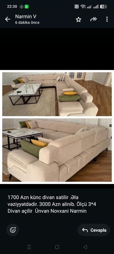 Künc divan lalafo.az -da Künc divan