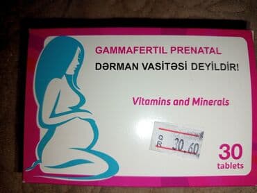 Gamafertil Prenatal – Vitamins and Minerals (30 tablets) Hamilelik lalafo.az -da Gamafertil Prenatal – Vitamins and Minerals (30 tablets) Hamilelik