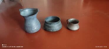 Медные товары кувшин и казаны чистая медь старые лежат дома lalafo.az -da Медные товары кувшин и казаны чистая медь старые лежат дома