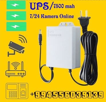 Mini UPS 7500 mah 12V 2A Wifi yönlendirici CCTV İP Kamera Modem acığ lalafo.az -da Mini UPS 7500 mah 12V 2A Wifi yönlendirici CCTV İP Kamera Modem acığ