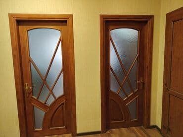 Ağac çərçivəli, şüşəli interyer qapıları dəsti. 3 Qapı - Material lalafo.az -da Ağac çərçivəli, şüşəli interyer qapıları dəsti. 3 Qapı - Material