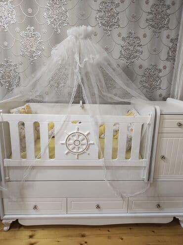 Oğlan və qız üçün, İşlənmiş, Dördbucaq, Beşik, Dəst ilə, Matras ilə, Yellənmə mexanizmsiz lalafo.az -da Oğlan və qız üçün, İşlənmiş, Dördbucaq, Beşik, Dəst ilə, Matras ilə, Yellənmə mexanizmsiz