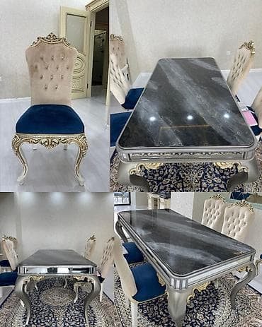 Qonaq otağı üçün, İşlənmiş, Açılmayan, Kvadrat masa, 6 stul lalafo.az -da Qonaq otağı üçün, İşlənmiş, Açılmayan, Kvadrat masa, 6 stul