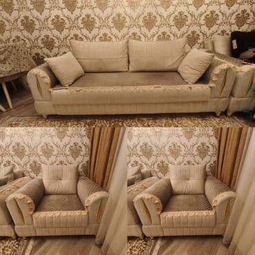 İşlənmiş, Divan, 2 kreslo, Bazalı lalafo.az -da İşlənmiş, Divan, 2 kreslo, Bazalı