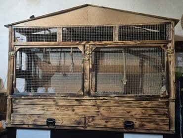 Taxta volyer/quş qəfəsi - Material: möhkəm taxta konstruksiya, ön lalafo.az -da Taxta volyer/quş qəfəsi - Material: möhkəm taxta konstruksiya, ön