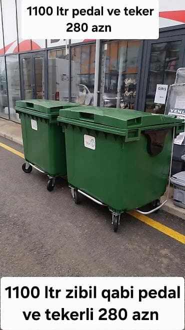 Tullanti qabi 1100 ltr tekerli 260 azn 1100 ltr teker ve pedal 280 lalafo.az -da Tullanti qabi 1100 ltr tekerli 260 azn 1100 ltr teker ve pedal 280