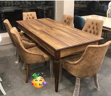 Qonaq otağı üçün, Yeni, Dördbucaq masa, 6 stul lalafo.az -da Qonaq otağı üçün, Yeni, Dördbucaq masa, 6 stul