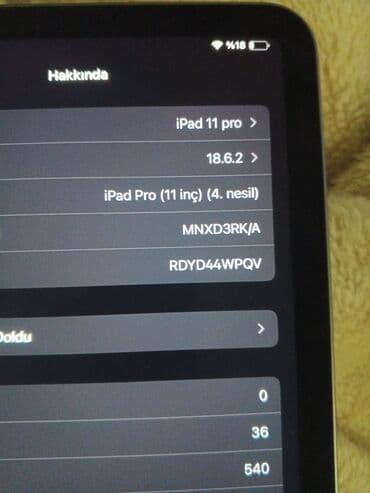 İşlənmiş Apple iPad Pro 11 (2022), 11", 128 GB, Ödənişli çatdırılma lalafo.az -da İşlənmiş Apple iPad Pro 11 (2022), 11", 128 GB, Ödənişli çatdırılma