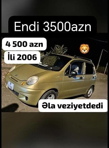 Maşın: Daewoo Matiz (nömrə 90 CG 722) İli: 2006 Ban: Hetçbek, 5 qapı lalafo.az -da Maşın: Daewoo Matiz (nömrə 90 CG 722) İli: 2006 Ban: Hetçbek, 5 qapı