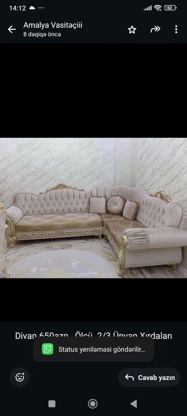 Künc divan lalafo.az -da Künc divan