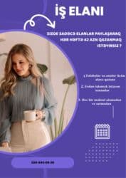 SMM menecer tələb olunur, Təcrübəsiz lalafo.az -da SMM menecer tələb olunur, Təcrübəsiz