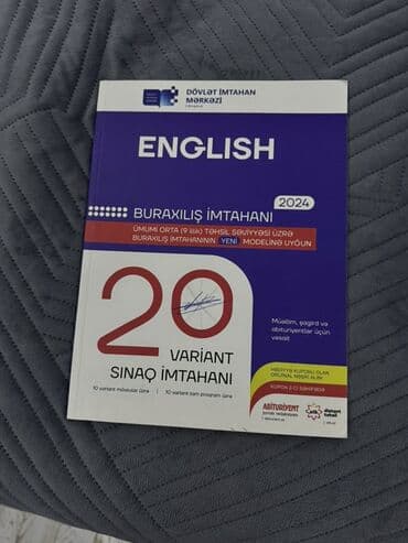 Məhsul: “English – Buraxılış İmtahanı 2024” (DİM) Təsvir: - Ümumi lalafo.az -da Məhsul: “English – Buraxılış İmtahanı 2024” (DİM) Təsvir: - Ümumi