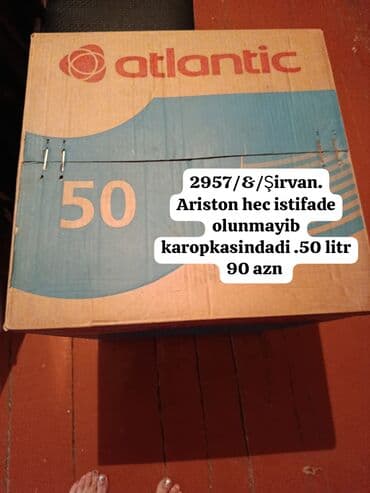 Ariston 50 l, Yeni, Kredit yoxdur, Ünvandan götürmə lalafo.az -da Ariston 50 l, Yeni, Kredit yoxdur, Ünvandan götürmə