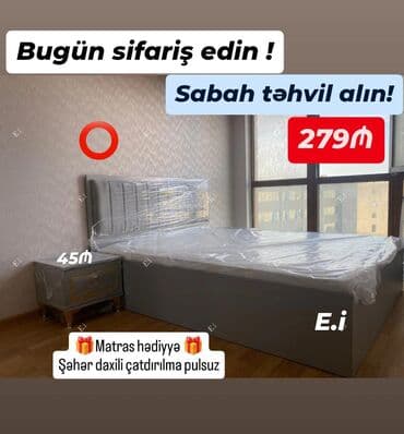 Yeni, İkinəfərlik çarpayı, Matras ilə lalafo.az -da Yeni, İkinəfərlik çarpayı, Matras ilə