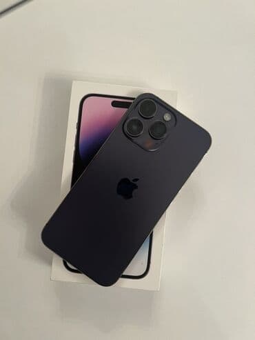 IPhone 14 Pro Max, 128 GB, Deep Purple, Face ID lalafo.az -da IPhone 14 Pro Max, 128 GB, Deep Purple, Face ID