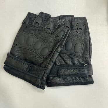 Barmaq ucu açıq qoruyucu əlcəklər – qara rəng - Material: dəridən lalafo.az -da Barmaq ucu açıq qoruyucu əlcəklər – qara rəng - Material: dəridən