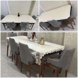 Qonaq otağı üçün, İşlənmiş, Kvadrat masa, 6 stul lalafo.az -da Qonaq otağı üçün, İşlənmiş, Kvadrat masa, 6 stul