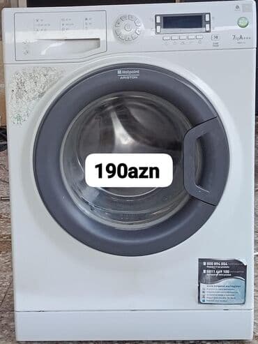 Paltaryuyan maşın Hotpoint Ariston, 7 kq, Avtomat, Qurutmasız lalafo.az -da Paltaryuyan maşın Hotpoint Ariston, 7 kq, Avtomat, Qurutmasız