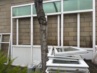 Plastik (PVC) pəncərə və vitraj konstruksiyası - Material: ağ PVC lalafo.az -da Plastik (PVC) pəncərə və vitraj konstruksiyası - Material: ağ PVC