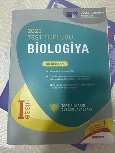 Biologiya test toplusu çox az istifadə olunub tam yaxşı vəziyyetdedir lalafo.az -da Biologiya test toplusu çox az istifadə olunub tam yaxşı vəziyyetdedir
