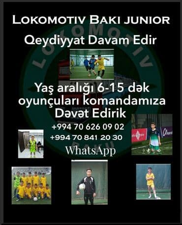 Lokomotiv Baki Junior – Uşaq və yeniyetmələr üçün futbol məşqləri - lalafo.az -da Lokomotiv Baki Junior – Uşaq və yeniyetmələr üçün futbol məşqləri -