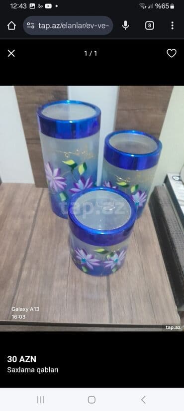 Salam metbext desti satılır şüşe qabdı lalafo.az -da Salam metbext desti satılır şüşe qabdı
