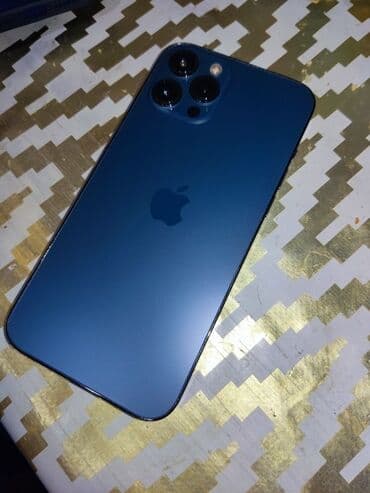 IPhone 12 Pro Max, 256 GB, Pacific Blue, Face ID lalafo.az -da IPhone 12 Pro Max, 256 GB, Pacific Blue, Face ID
