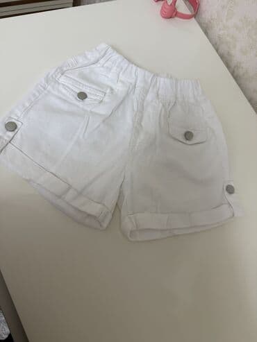 Шорты: Ağ şortik 8-9 yaş uşaq üçün baha alınıb at lalafo.az — 1 Шорты: Ağ şortik 8-9 yaş uşaq üçün baha alınıb — 1