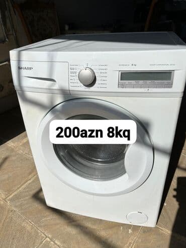 Paltaryuyan maşın Sharp, 8 kq, Qurutmasız, Kredit yoxdur lalafo.az -da Paltaryuyan maşın Sharp, 8 kq, Qurutmasız, Kredit yoxdur