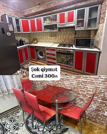 Mətbəx mebeli satılır +masa dəsti ilə birlikdə cəmi 300₼. Ölçü 3m/60 lalafo.az -da Mətbəx mebeli satılır +masa dəsti ilə birlikdə cəmi 300₼. Ölçü 3m/60