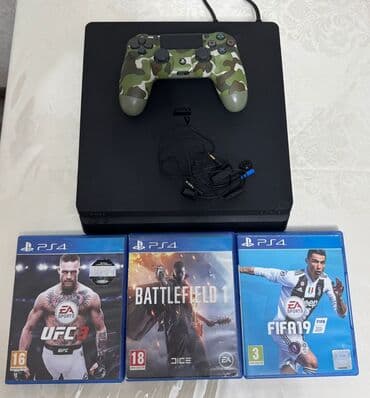 PlayStation 4 Slim 1Tb oyun konsolu dəsti Komplekt: - PS4 Slim (qara lalafo.az -da PlayStation 4 Slim 1Tb oyun konsolu dəsti Komplekt: - PS4 Slim (qara