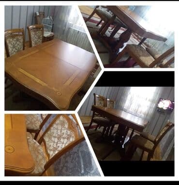 Qonaq otağı üçün, İşlənmiş, Açılan, 6 stul lalafo.az -da Qonaq otağı üçün, İşlənmiş, Açılan, 6 stul