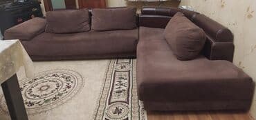 Künc divan dəsti – qəhvəyi rəngdə, müasir minimal dizayn lalafo.az -da Künc divan dəsti – qəhvəyi rəngdə, müasir minimal dizayn