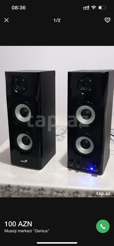 Musiqi mərkəzi,dinamiklər.Akustik sistem "Genius".Telefona,kompyuterə lalafo.az -da Musiqi mərkəzi,dinamiklər.Akustik sistem "Genius".Telefona,kompyuterə