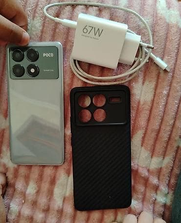Poco X6 Pro 5G, 512 ГБ, цвет - Серебристый, Сенсорный at lalafo.az Poco X6 Pro 5G, 512 ГБ, цвет - Серебристый, Сенсорный