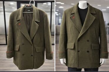 Palto, Zara, 2XL, rəng - Yaşıl lalafo.az -da Palto, Zara, 2XL, rəng - Yaşıl