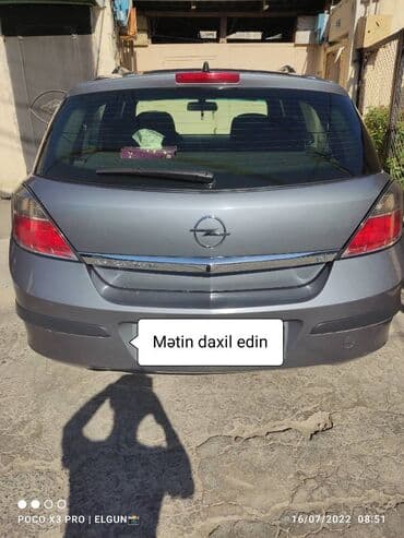 Opel Astra: 1.6 l | 2007 il 30000 km Hetçbek lalafo.az -da Opel Astra: 1.6 l | 2007 il 30000 km Hetçbek