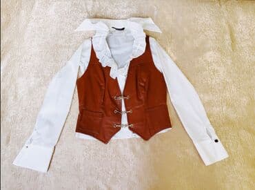 Костюм из натуральной кожи. Ətək və jilet. Natural dəri materialı lalafo.az -da Костюм из натуральной кожи. Ətək və jilet. Natural dəri materialı