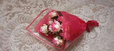 Güllər buketi – çəhrayı/ağ qızılgüllər - Tərkib: çəhrayı və krem-ağ lalafo.az -da — 3 Güllər buketi – çəhrayı/ağ qızılgüllər - Tərkib: çəhrayı və krem-ağ — 3