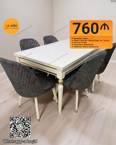 Qonaq otağı üçün, Açılan, 6 stul lalafo.az -da Qonaq otağı üçün, Açılan, 6 stul