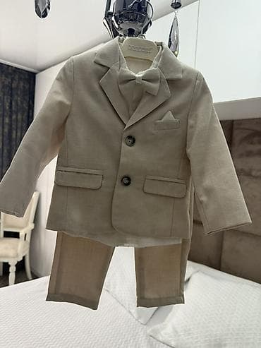 Uşaq dəst kostyum – krem/bej rəng - 4 hissəli dəst: pencək, köynək lalafo.az -da Uşaq dəst kostyum – krem/bej rəng - 4 hissəli dəst: pencək, köynək