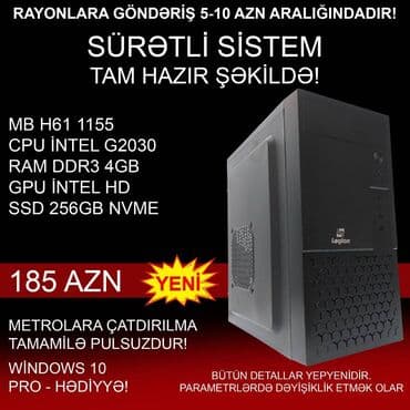 Ofis üçün Kompüterlər "Legion DDR3 H61 1155 Pentium G2030” ⭐Tək Sistem lalafo.az -da Ofis üçün Kompüterlər "Legion DDR3 H61 1155 Pentium G2030” ⭐Tək Sistem